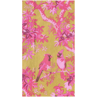 Scenic Songbirds Rose/Gold Guest Towel