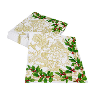 Holly Ceramic Ivory/Gold Napkin Dinner