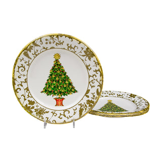 Gilded Tree Salad/Dessert Plates
