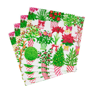 Christmas Flower Market Napkin Luncheon