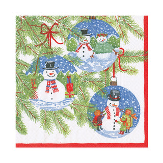 Snowman Ornaments Napkin Luncheon