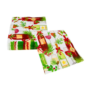 A Christmas Toast Napkin Cocktail