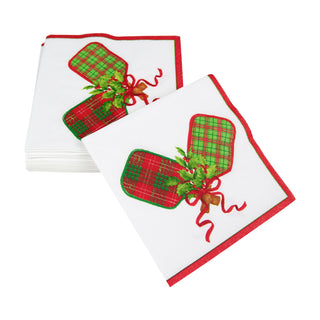 Christmas Pickleball Napkin Cocktail