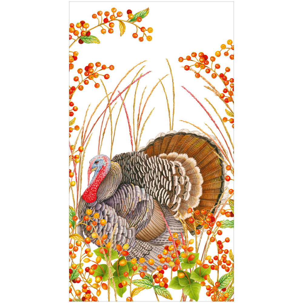 Caspari Woodland Turkey Cocktail Napkins, Set Of 20 | Sur La Table