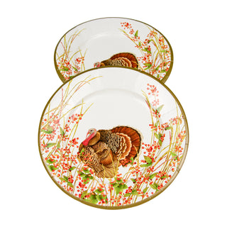 Turkey And Berries Salad & Dessert Plates - 8 Per Package