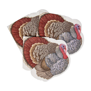 Turkey--Die-Cut Napkin Airlaid Luncheon D-Cut 15 In