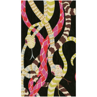 Serpentine Black Guest Towel