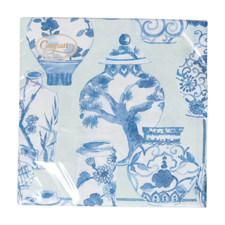 Glazed Porcelain Celadon-Ppr Linen Napkin Airlaid Dinner-12 In