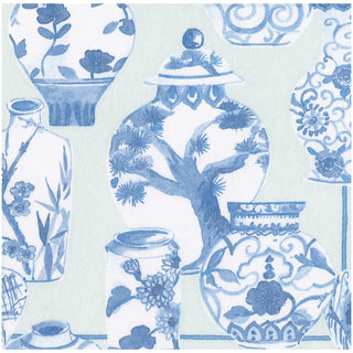 Glazed Porcelain Celadon-Ppr Linen Napkin Airlaid Dinner-12 In