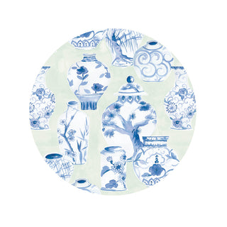 Glazed Porcelain Celadon Salad & Dessert Plates - 8 Per Package