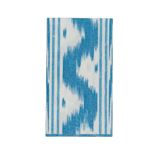 Toile De Nantes Blue-Paper Linen Guest Towels Airlaid - 12 In