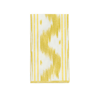 Toile De Nantes Yellow-Paper Linen Guest Towels Airlaid - 12 In