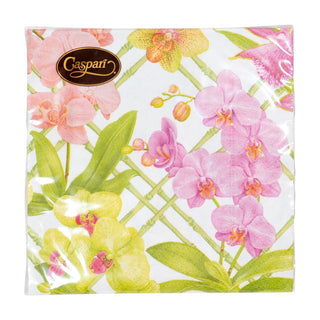 Orchid Conservatory Cocktail Napkins - 20 Per Package