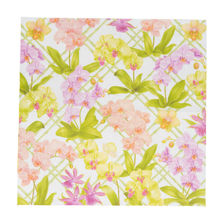 Orchid Conservatory Dinner Napkins - 20 Per Package