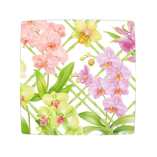 Orchid Conservatory Square Salad & Dessert Plates - 8 Per Package