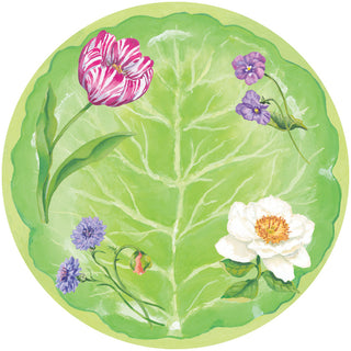 Floral Majolica Dinner Plates - 8 Per Package