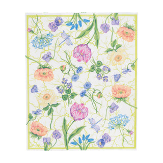 Floral Majolica Guest Towel Napkins - 15 Per Package