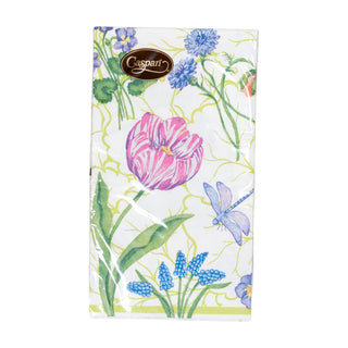 Floral Majolica Guest Towel Napkins - 15 Per Package