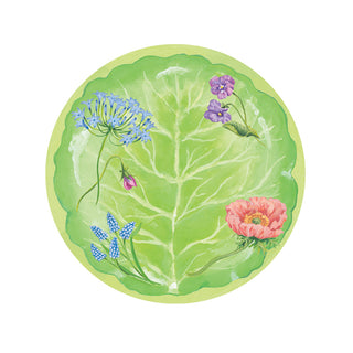 Floral Majolica Salad & Dessert Plates - 8 Per Package