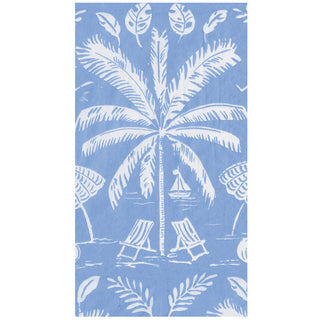 Palms And Parasols Ocean Guest Towel