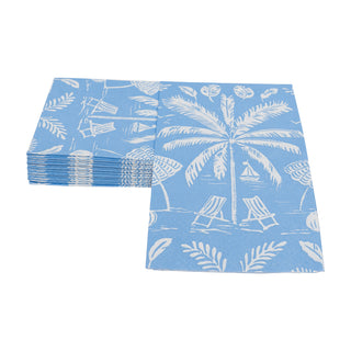 Palms And Parasols Ocean Guest Towel Napkins - 15 Per Package