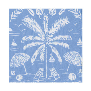 Palms And Parasols Ocean Napkin Luncheon