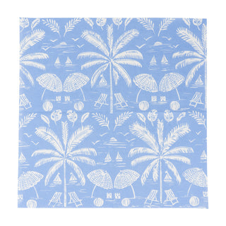 Palms And Parasols Ocean Luncheon Napkins - 20 Per Package