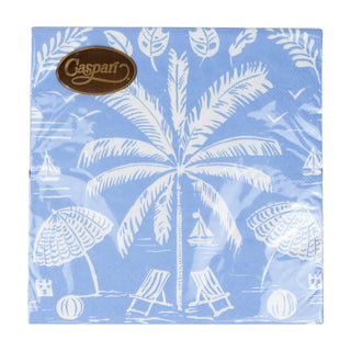 Palms And Parasols Ocean Luncheon Napkins - 20 Per Package