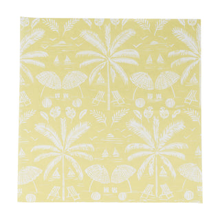 Palms And Parasols Key Lime Luncheon Napkins - 20 Per Package