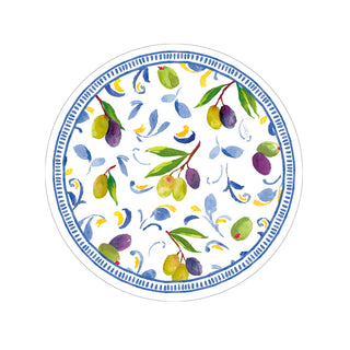 Mediterranean Blue Salad & Dessert Plates - 8 Per Package