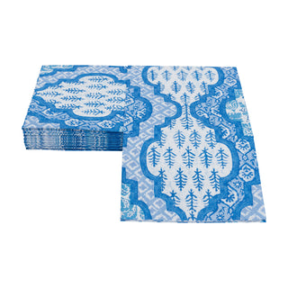 Provencale Cotton Blue Guest Towel Napkins - 15 Per Package