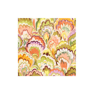 Marbled Ceramica Rspbrry/Chartreuse Napkin Cocktail