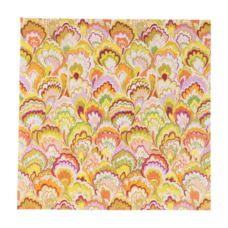 Marbled Ceramica Raspberry & Chartreuse Luncheon Napkins - 20 Per Package