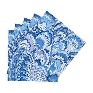 Marbled Ceramica Indigo Napkin Cocktail