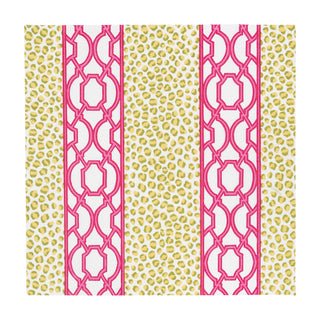 Knots And Spots Green/Fuchsia Napkin Cocktail