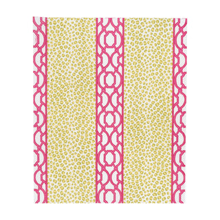 Knots And Spots Green & Fuchsia Guest Towel Napkins - 15 Per Package