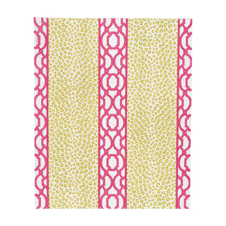 Knots And Spots Green/Fuchsia Guest Towel