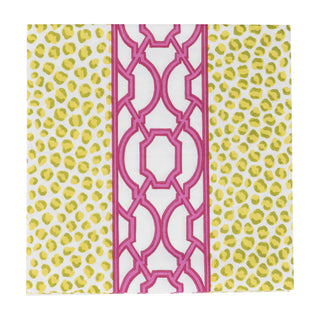 Knots And Spots Green/Fuchsia Napkin Luncheon