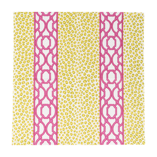 Knots And Spots Green & Fuchsia Luncheon Napkins - 20 Per Package