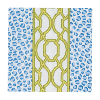 Knots And Spots Blue/Green Napkin Cocktail