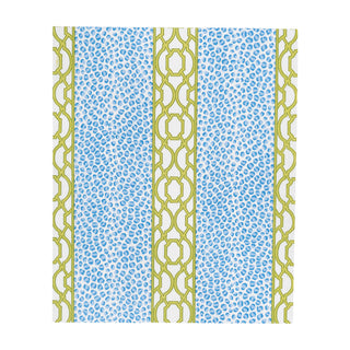 Knots And Spots Blue & Green Guest Towel Napkins - 15 Per Package