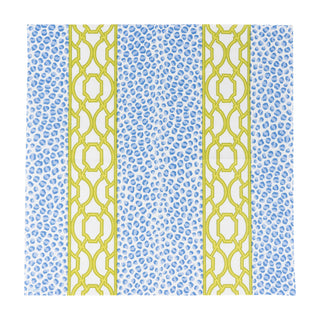 Knots And Spots Blue & Green Luncheon Napkins - 20 Per Package