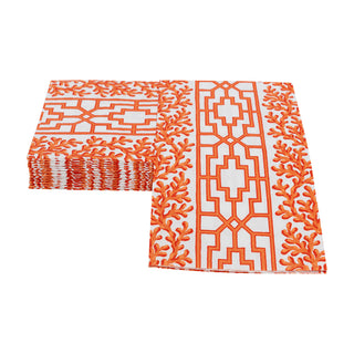 Coral And Trellis Coral Guest Towel