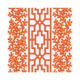 Coral And Trellis Coral Napkin Luncheon