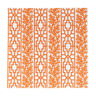 Coral And Trellis Coral Luncheon Napkins - 20 Per Package