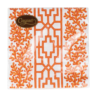 Coral And Trellis Coral Napkin Luncheon
