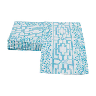 Coral And Trellis Robin's Egg Guest Towel Napkins - 15 Per Package