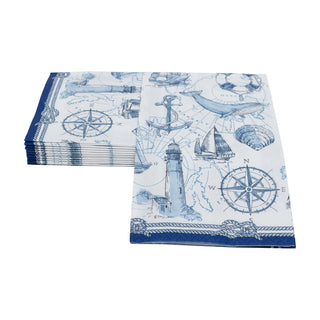 To The Lighthouse Guest Towel Napkins - 15 Per Package