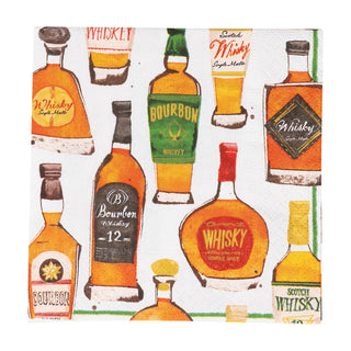 Whiskey Tasting Cocktail Napkins - 20 Per Package