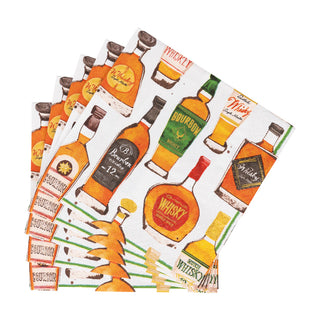 Whiskey Tasting Cocktail Napkins - 20 Per Package